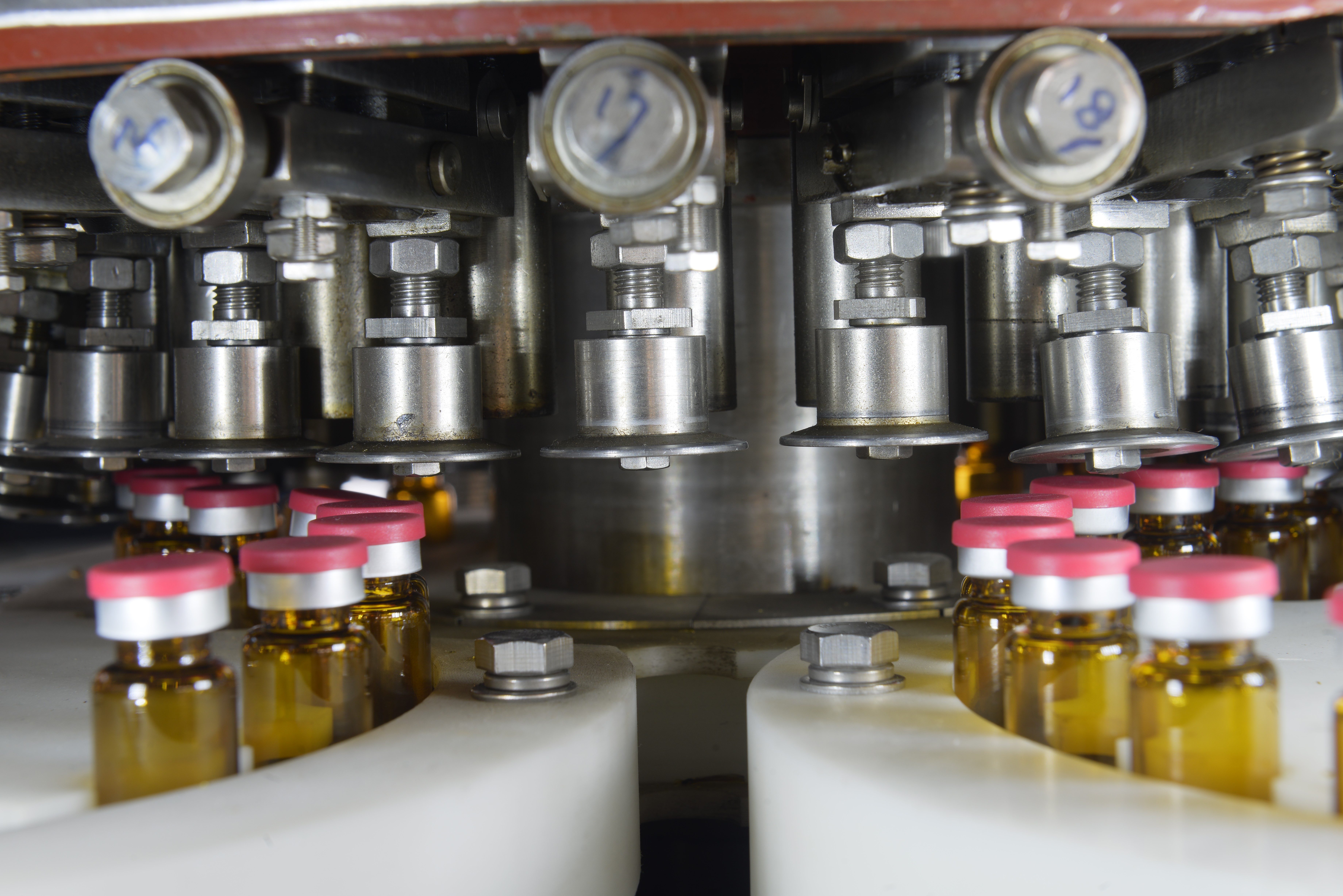 ZHBG-120 Antibiotic glass bottle filling stoppering and capping machine